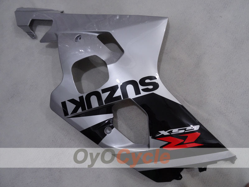 Kit de carénage injecté pour GSX R750 04-05 - Noir, argent - Style d'usine #OYO87905265