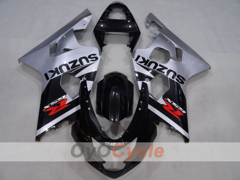 Kit de carénage à injection pour GSXR600 04-05 - Noir, argent - Style d'origine #OYO87905228