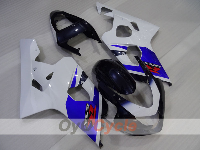 Kit de carénage injecté pour GSX R750 04-05 - Bleu, blanc, noir - Style d'usine #OYO87905267 Image principale du produit