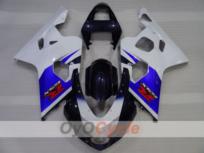 Kit de carénage à injection pour GSXR600 04-05 - Bleu, blanc, noir - Style d'origine #OYO87905230