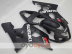 Kit de carénage injecté pour GSX R750 04-05 - Noir - Style d'usine #OYO87905270