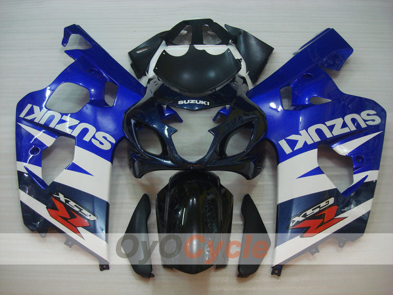 Kit de carénage à injection pour GSXR600 04-05 - Bleu, noir - Style d'origine #OYO87905235