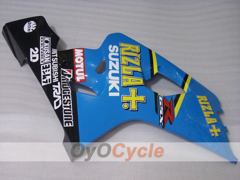 Kit de carénage à injection pour GSXR600 04-05 - Bleu, noir - Rizla+ #OYO87905237