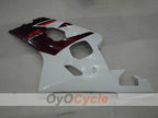 Kit de carénage à injection pour GSXR600 04-05 - Couleur lie-de-vin, blanc - Style d'origine #OYO87905238