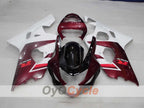 Kit de carénage à injection pour GSXR600 04-05 - Couleur lie-de-vin, blanc - Style d'origine #OYO87905238