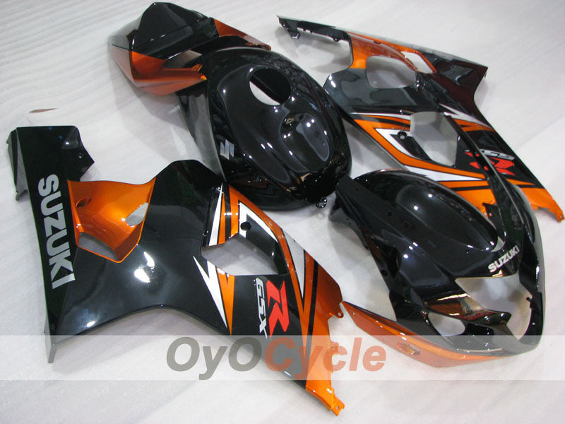 Kit de carénage à injection pour GSXR600 04-05 - Orange, Noir - Style d'usine #OYO87905241
