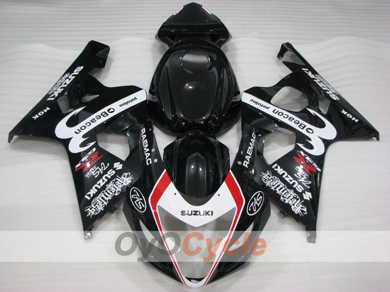 Kit de carénage à injection pour GSXR600 04-05 - Noir - Beacon #OYO87905244