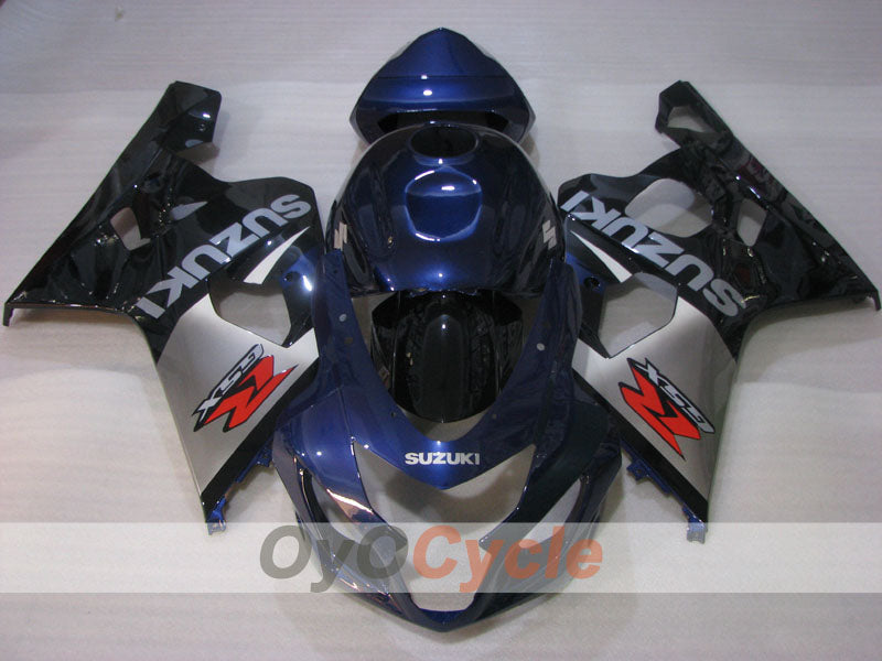 Kit de carénage à injection pour GSXR600 04-05 - Bleu, Noir - Style d'usine #OYO87905245