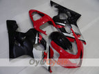 Kit de carénage à injection pour GSXR600 04-05 - Rouge, Noir - Style d'usine #OYO87905250