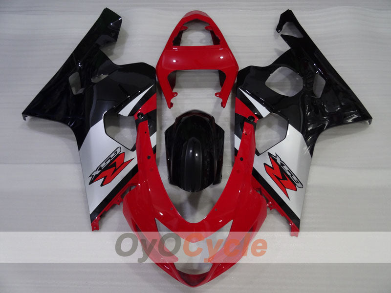 Kit de carénage à injection pour GSXR600 04-05 - Rouge, Noir - Style d'usine #OYO87905250