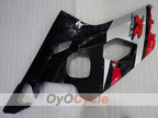 Kit de carénage à injection pour GSXR600 04-05 - Rouge, Noir - Style d'usine #OYO87905250
