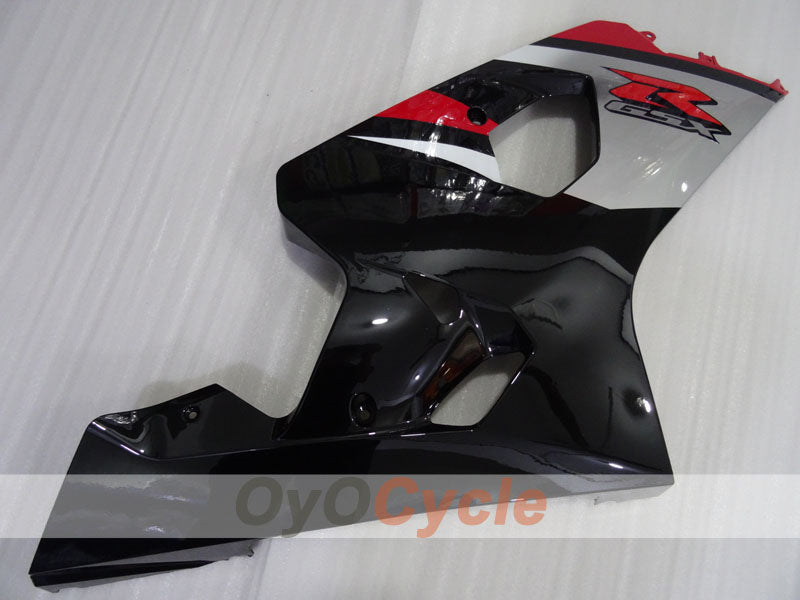Kit de carénage à injection pour GSXR600 04-05 - Rouge, Noir - Style d'usine #OYO87905250