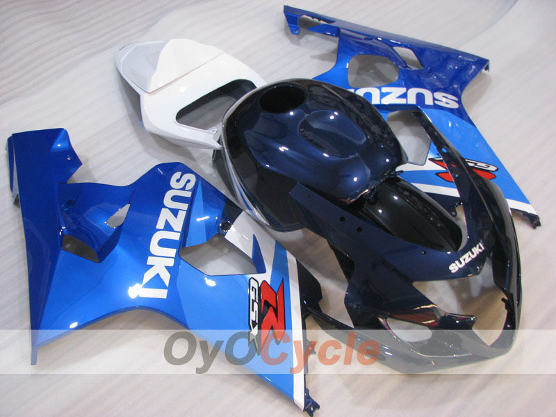 Kit de carénage à injection pour GSXR600 04-05 - Bleu, Blanc - Style d'usine #OYO87905251