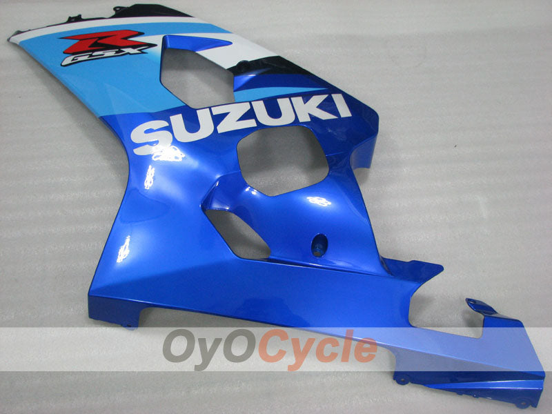 Kit de carénage à injection pour GSX R750 04-05 - Bleu, Blanc - Style d'origine #OYO87905292