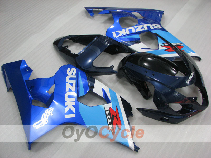 Kit de carénage à injection pour GSXR600 04-05 - Bleu, Blanc - Style d'usine #OYO87905252