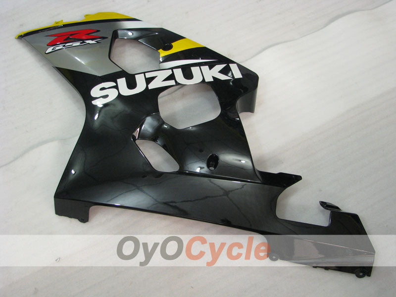 Kit de carénage à injection pour GSX R750 04-05 - Jaune, Noir - Style d'origine #OYO87905293