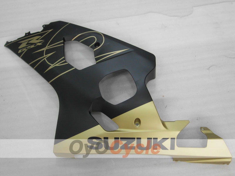 Kit de carénage à injection pour GSXR600 04-05 - Jaune, Noir, Mat - Style d'origine #OYO87905255