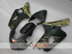Kit de carénage à injection pour GSXR600 04-05 - Jaune, Noir, Mat - Style d'origine #OYO87905255
