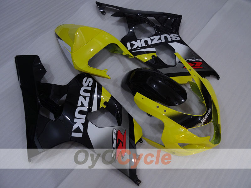 Kit de carénage à injection pour GSXR600 04-05 - Jaune, Noir - Style d'origine #OYO87905256