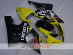 Kit de carénage à injection pour GSXR600 04-05 - Jaune, Noir - Style d'origine #OYO87905256