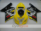 Kit de carénage à injection pour GSXR600 04-05 - Jaune, Noir - Style d'origine #OYO87905257