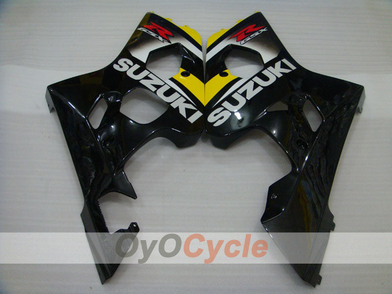 Kit de carénage à injection pour GSXR600 04-05 - Jaune, Noir - Style d'origine #OYO87905257