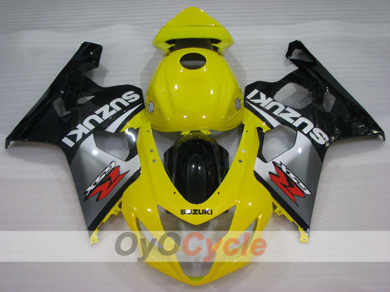 Kit de carénage à injection pour GSX R750 04-05 - Jaune, Noir - Style d'origine #OYO87905299