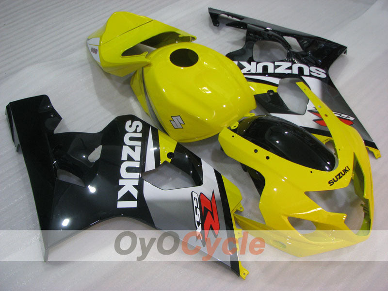 Kit de carénage à injection pour GSX R750 04-05 - Jaune, Noir - Style d'origine #OYO87905299