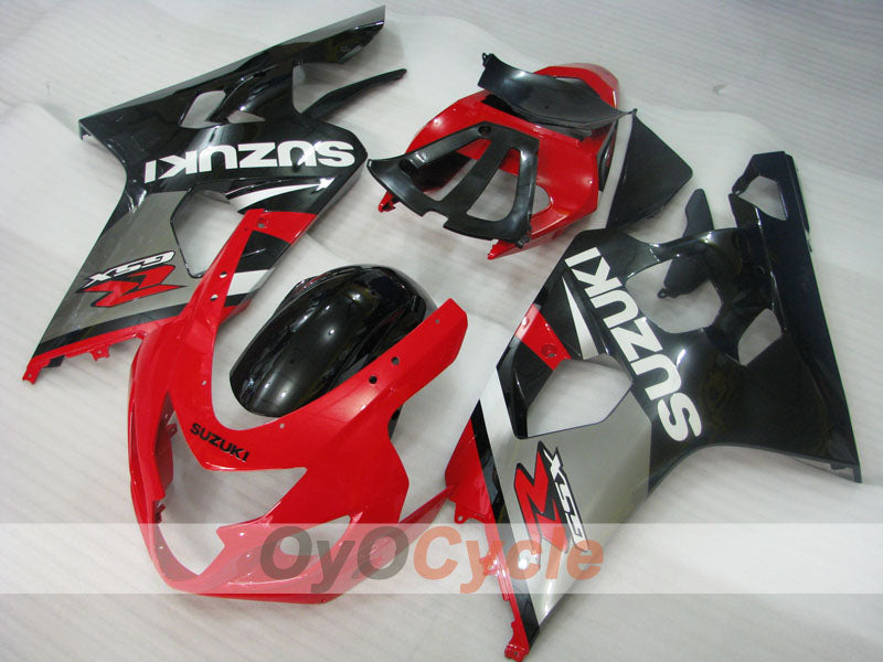 Kit de carénage à injection pour GSX R750 04-05 - Rouge, Noir - Style d'origine #OYO87905300