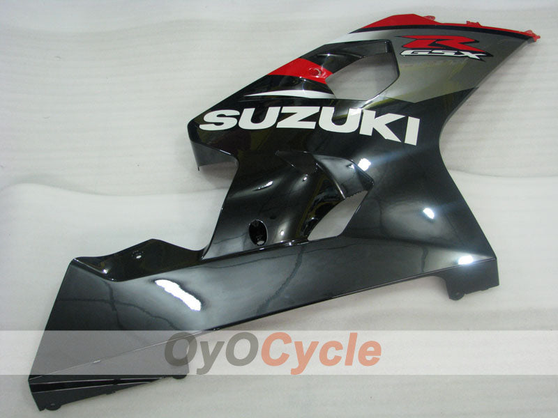 Kit de carénage à injection pour GSX R750 04-05 - Rouge, Noir - Style d'origine #OYO87905300