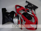 Kit de carénage à injection pour GSXR600 04-05 - Rouge, Noir - Style d'origine #OYO87905261