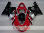 Kit de carénage à injection pour GSXR600 04-05 - Rouge, Noir - Style d'origine #OYO87905261