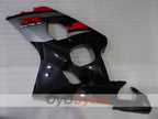 Kit de carénage à injection pour GSXR600 04-05 - Rouge, Noir - Style d'origine #OYO87905261