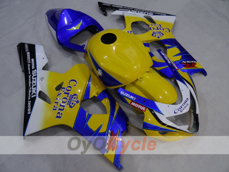 Kit de carénage à injection pour GSXR600 04-05 - Jaune, Bleu - Corona, MOTUL #OYO87905263 Image principale du produit