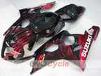Kit de carénage à injection pour GSXR600 04-05 - Rouge, Noir - Flamme #OYO87905264
