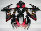 Kit de carénage à injection pour GSX R600 06-07 - Rouge, Noir - Style d'origine #OYO87905302