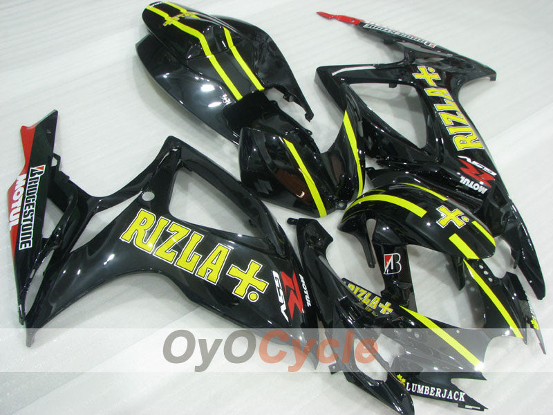 Kit de carénage à injection pour GSX R600 06-07 - Jaune, Noir - Rizla+ #OYO87905303 Image secondaire du produit