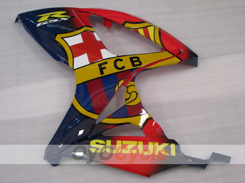Kit de carénage à injection pour GSX R600 06-07 - Rouge, Bleu - FCB #OYO87905305