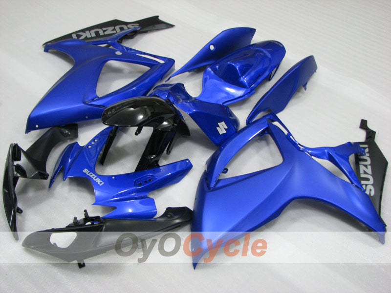 Kit de carénage à injection pour GSX R600 06-07 - Bleu, Noir - Style d'origine #OYO87905309
