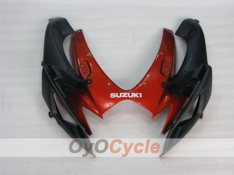 Kit de carénage à injection pour GSX R600 06-07 - Rouge, Noir - Style d'origine #OYO87905310