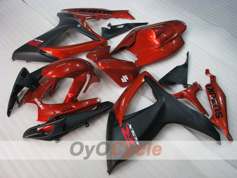 Kit de carénage à injection pour GSX R750 06-07 - Rouge, Noir - Style d'origine #OYO87905347 Image principale du produit