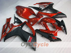 Kit de carénage à injection pour GSX R600 06-07 - Rouge, Noir - Style d'origine #OYO87905310