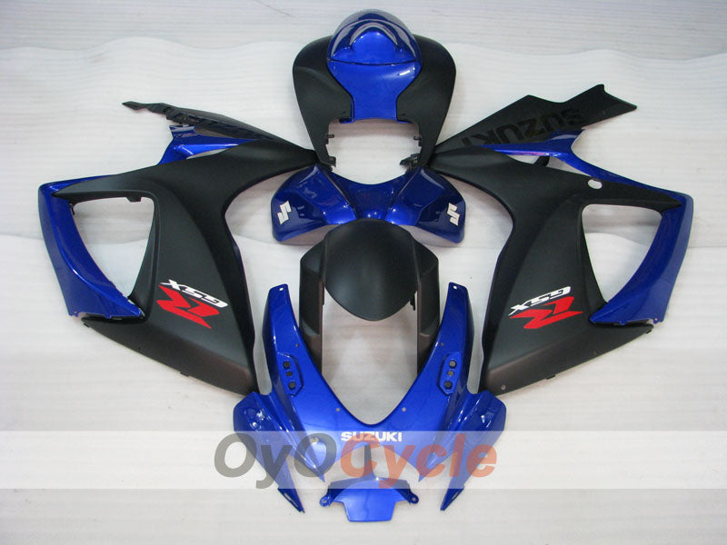 Kit de carénage à injection pour GSX R750 06-07 - Bleu, Noir - Style d'origine #OYO87905348