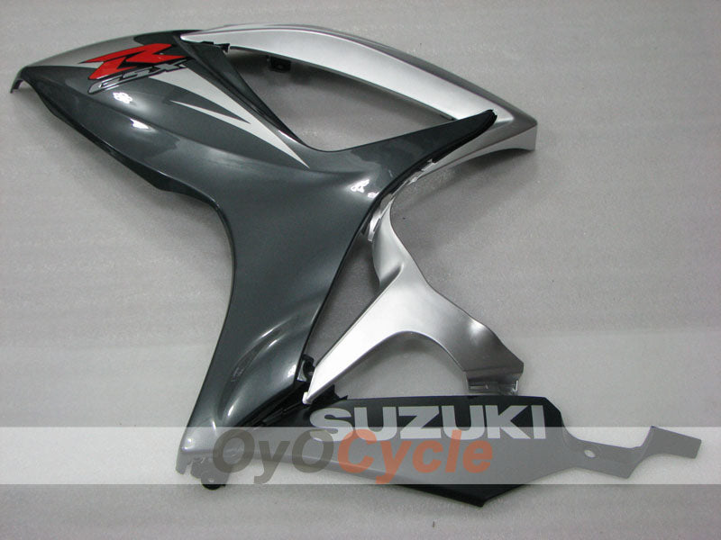 Kit de carénage à injection pour GSX R600 06-07 - Noir, Argent - Style d'origine #OYO87905312