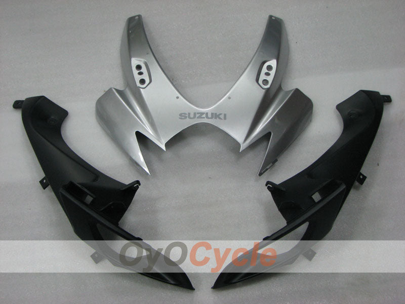 Kit de carénage à injection pour GSX R600 06-07 - Noir, Argent - Style d'origine #OYO87905312