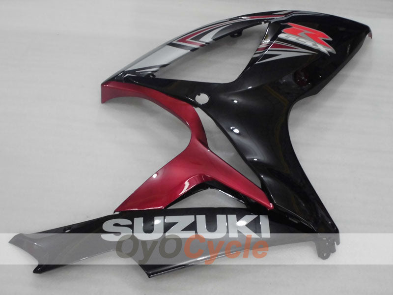 Kit de carénage à injection pour GSX R600 06-07 - Noir, Fuchsia - Style d'origine #OYO87905314