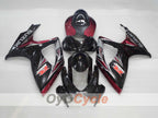 Kit de carénage à injection pour GSX R600 06-07 - Noir, Fuchsia - Style d'origine #OYO87905314