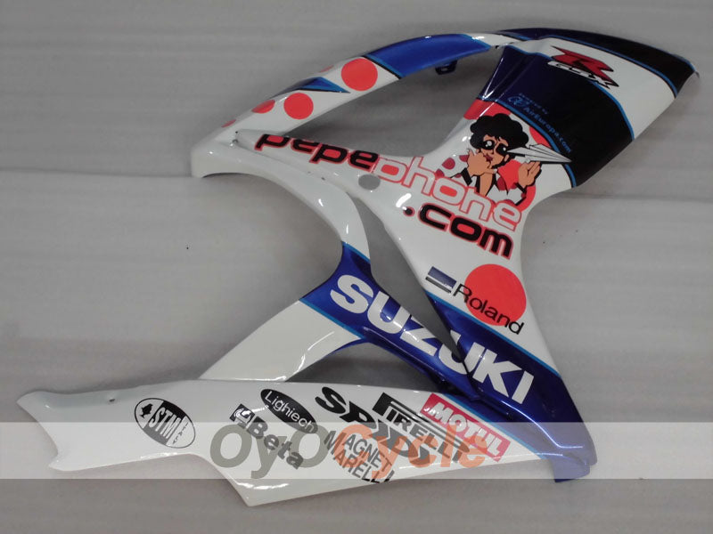 Kit de carénage à injection pour GSX R750 06-07 - Bleu, Blanc - MOTUL #OYO87905352