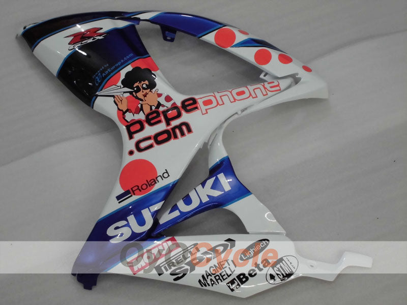 Kit de carénage à injection pour GSX R750 06-07 - Bleu, Blanc - MOTUL #OYO87905352