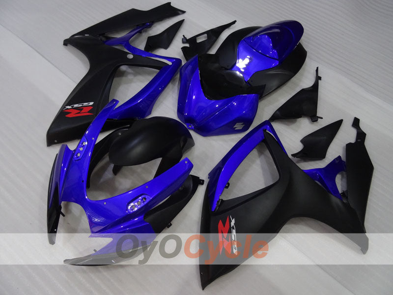 Kit de carénages à injection pour GSX R600 06-07 - Bleu, noir - Style d'origine #OYO87905317